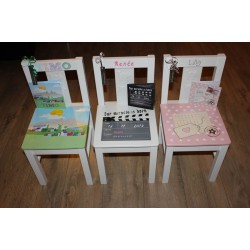 Pakket 2: Geboortestoeltje Kinderstoeltje+ontwerp (maatwerk) + kunstkaart