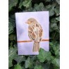 Mus (sparrow) schilderij olieverf